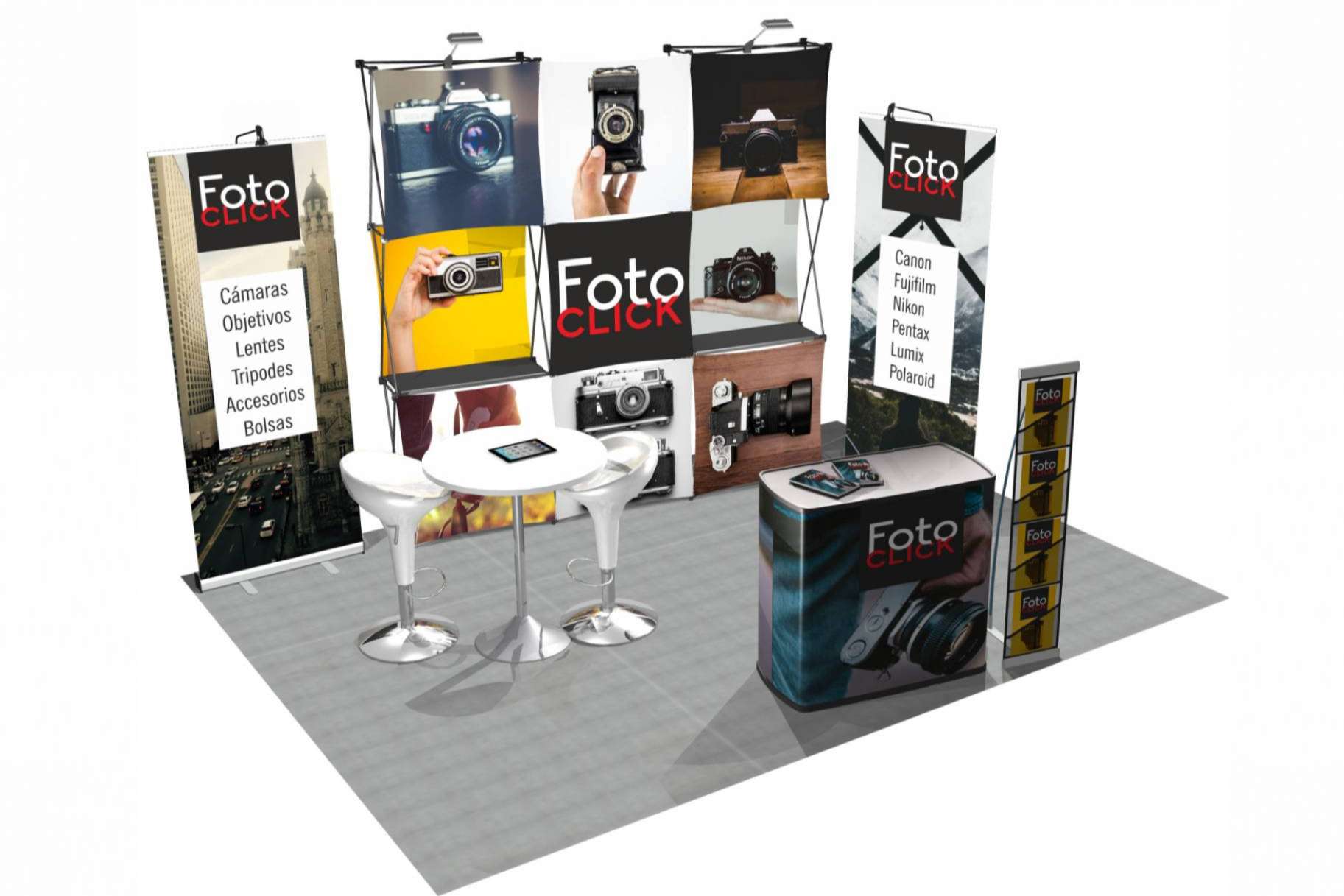 Acudir a ferias y eventos con stands sostenibles