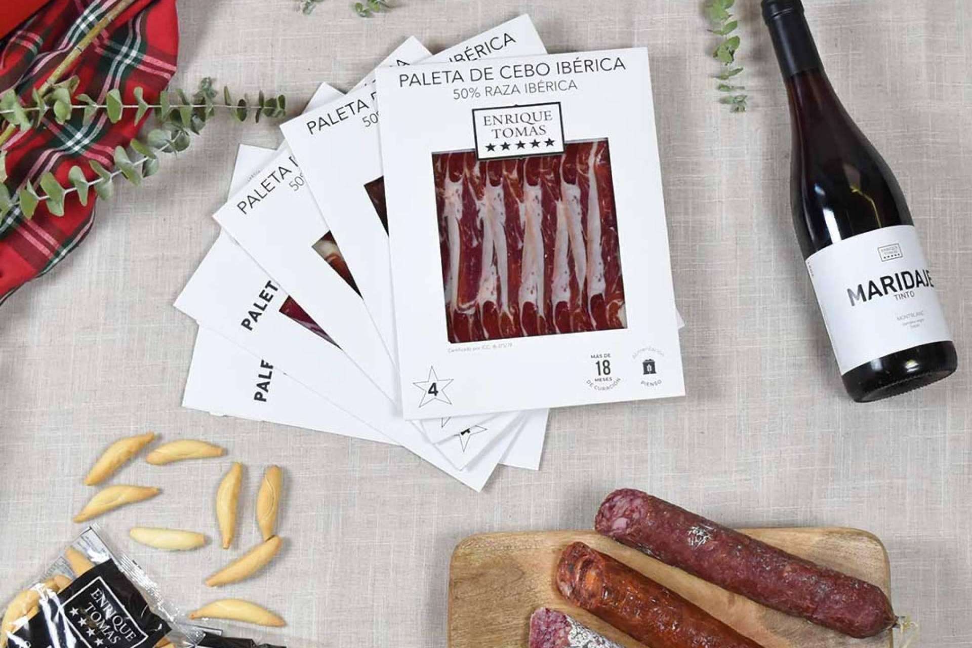 Comprar una cesta de navidad de Enrique Tomás para degustar en estas fiestas
