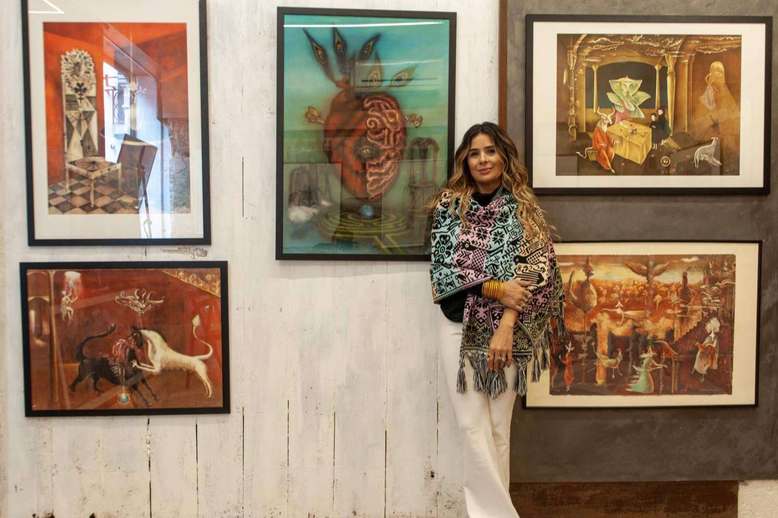 La artista invitada a la exposición organizada por el Consejo de Leonora Carrington, Martha Sáenz