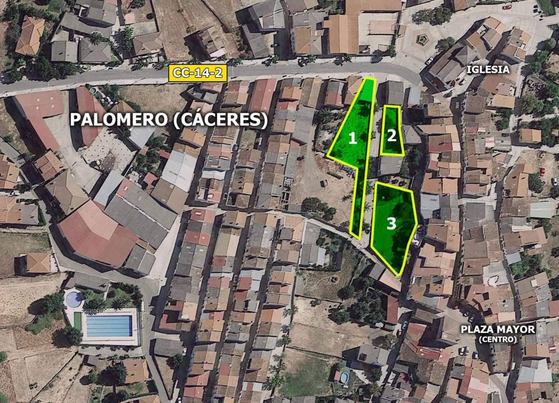 Venta de parcelas urbanas en Palomero