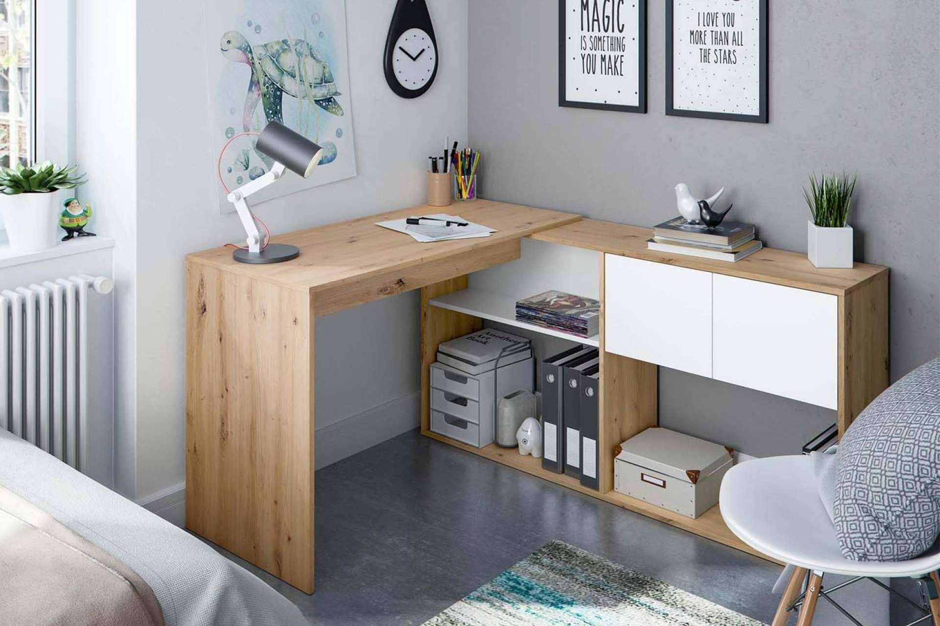 Mesas y escritorios baratos de Top Mueble para teletrabajar