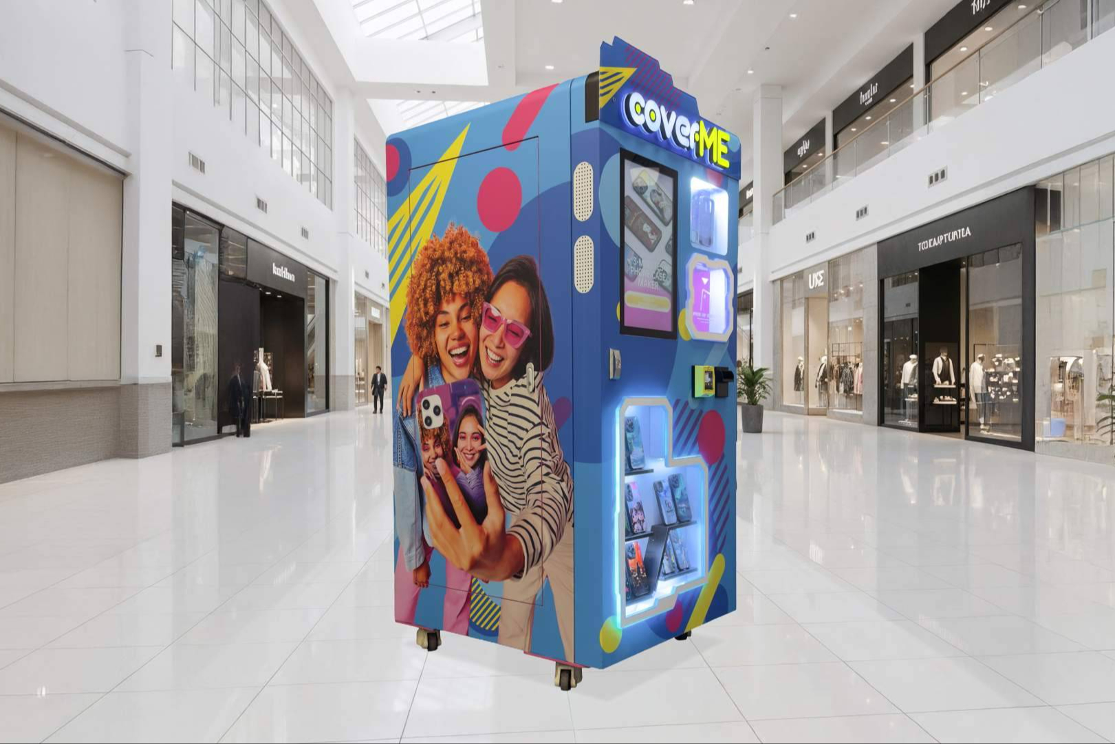 CoverMe; la nueva máquina de personalización de carcasas de móvil para centros comerciales