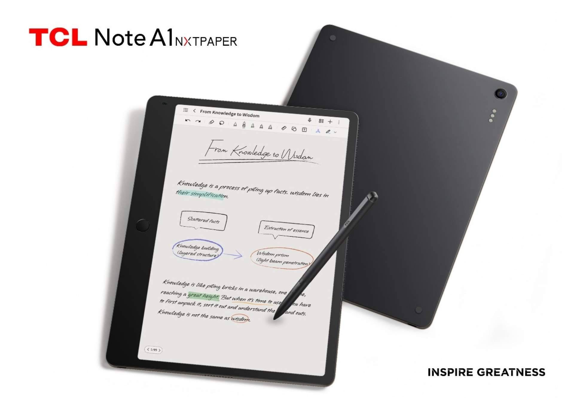 TCL presenta su nueva gama de tablets en el MWC 2026, con la Note A1 NXTPAPER como punta de lanza